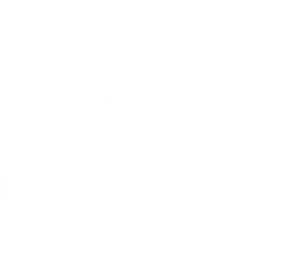 Pain Free For Good Logo Vert in White